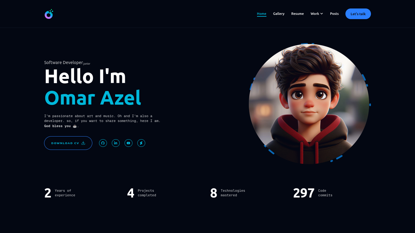 Next.js portfolio preview